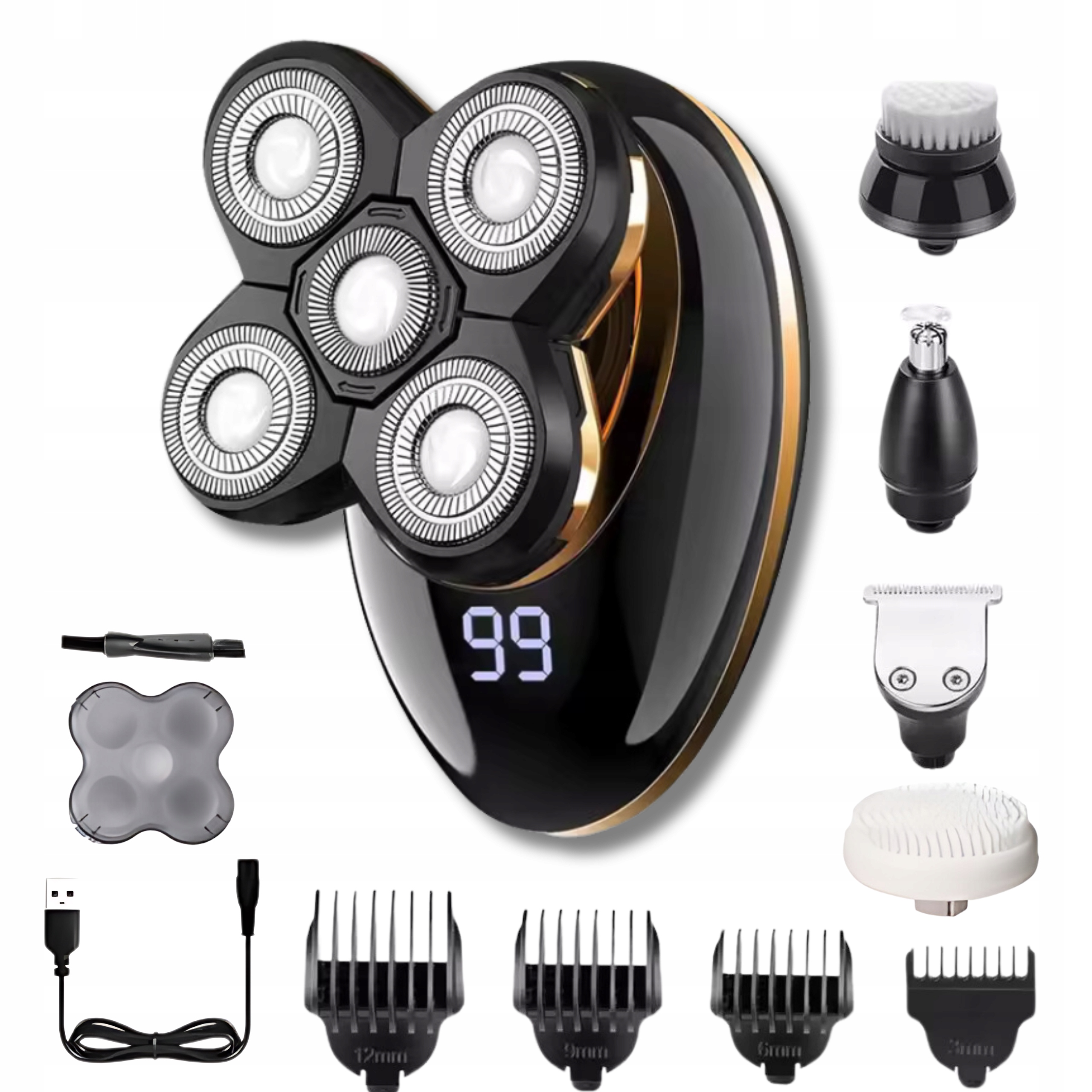 NETBUY holiaci strojček CORDLESS RQ6900 PÁNSKY ČIERNO-ZLATÝ